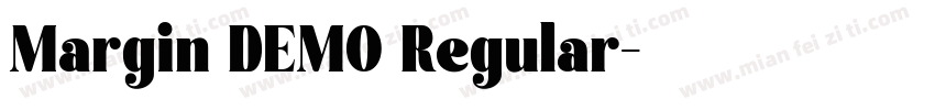Margin DEMO Regular字体转换